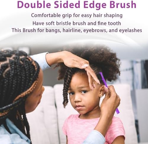 BRUSHZOO Hair Brush Set for Women All Hair Detangling Styling, Purple - Image 5