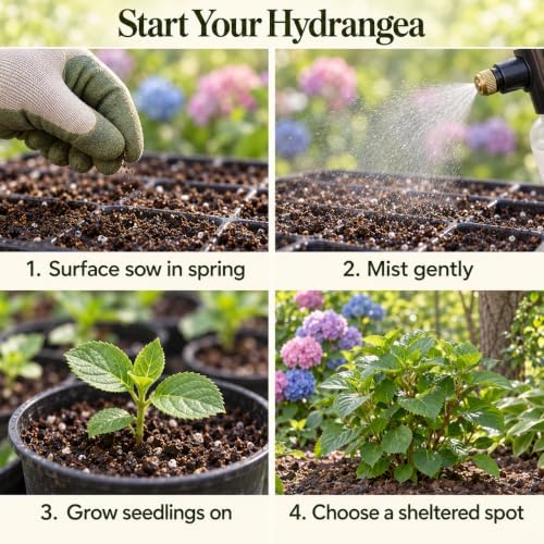 ZEshops 30 Hydrangea Seeds for Planting, Mixed Colors, Garden Shrubs - Image 4