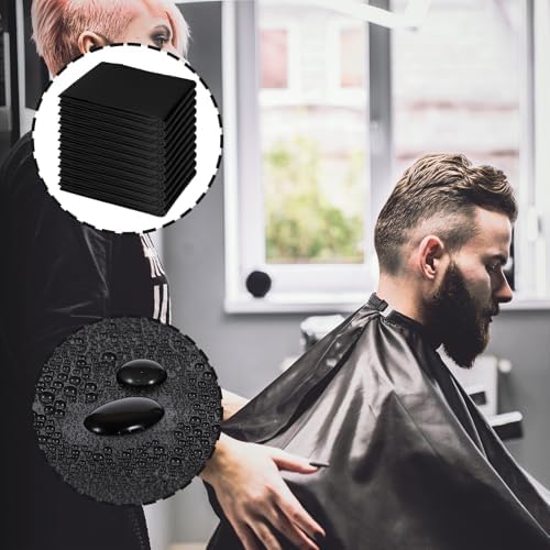 100 Pcs Disposable Barber Cape Waterproof Salon Cape Hair Cutting Hair Dye Capes for Hairstylist Disposable Aprons Adults - Image 4