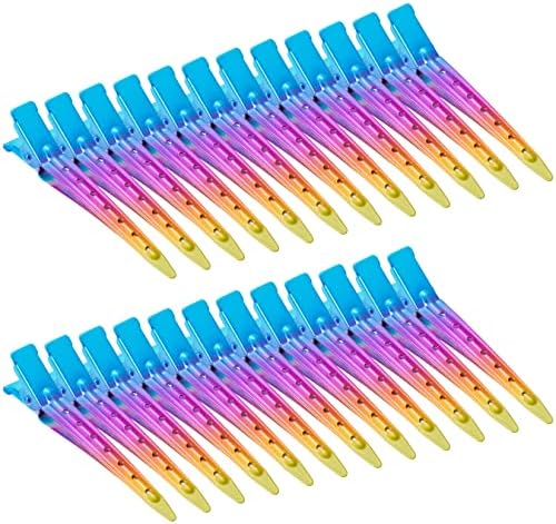 Bantoye 24 Packs Duck Bill Clips 2.75 Inch Metal Alligator Clip, Rainbow by AiPretty