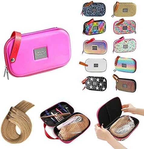 RemeeHi Hair Lace Wig Travel Bag Storage Case,Hair Wig Hair Tools Hairdressing Bag, Hair Stylist Cosmetic Organizer with Accessory Pockets Small G102 - Image 2