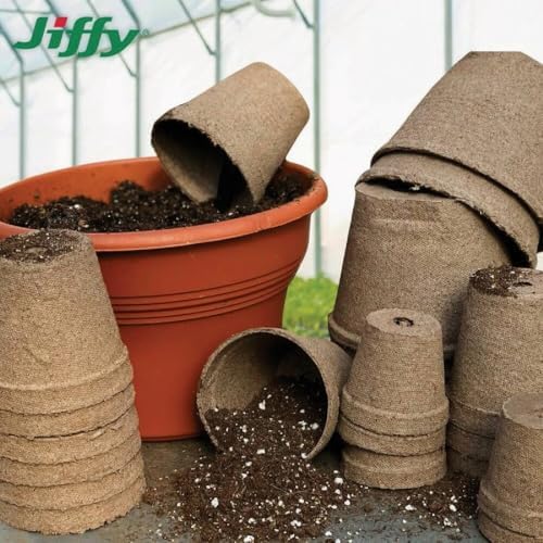 Jiffy Biodegradable Peat Pots for Seedlings, 3 Inch, 22 Pack - Image 4