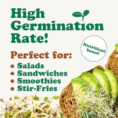 Food to Live Organic Spicy Mix of Sprouting Seeds, 3 Pounds — Non-GMO Broccoli, Radish, Alfalfa, Raw, Rich Germination Rate, Non-Irradiated, Pure, Kosher, Vegan Superfood, Bulk, Rich in Sulforaphane - Image 6