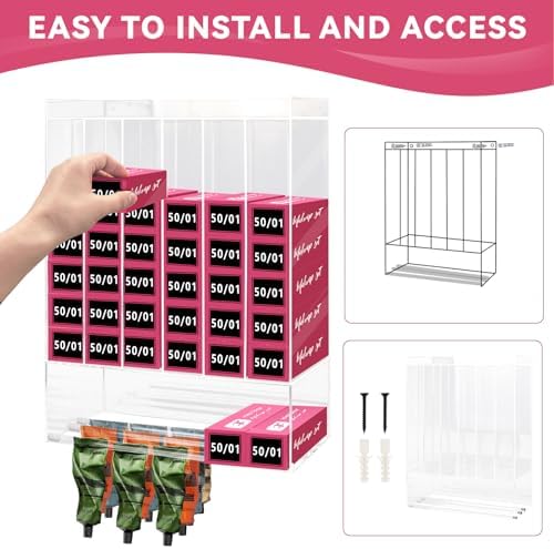 Acrylic Hair Color Organizer UV Protection Salon Tube Cabinet Wall Stand - Image 5
