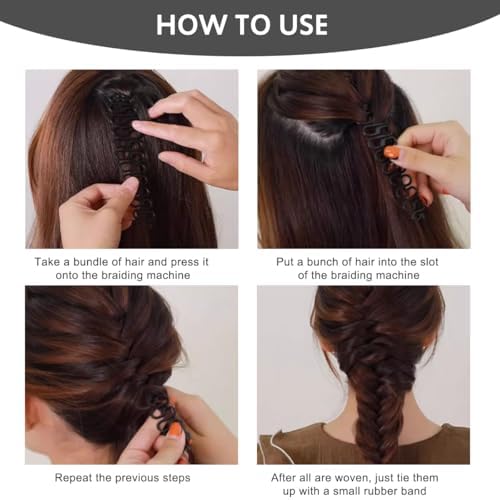 6PCS Hair Braiding Tool Hair Styling Accessories Kit Womens Hair Styling Clip DIY French Hair Braiding Tool Roller Bun Maker French Centipede Braiders Hairstyle Braid Tool for DIY Hairstyle Favors - Image 5