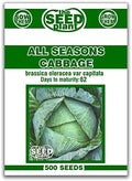 All Seasons Cabbage Seeds - 500 Seeds Non-GMO by The+Seed+Plant