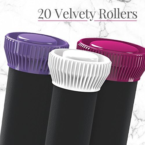 Remington Ionic Conditioning Hair Setter, 20 Velvet Rollers, 6 Large (1¼”), 10 Medium (1"), 4 Small (¾”), Blowout Style Hair Curlers (Pack of 2) - Image 3