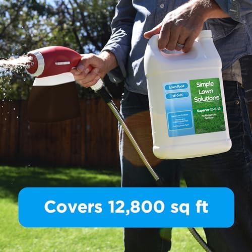 Superior 15-0-15 Liquid Lawn Fertilizer - Lawn Food for Growth & Green - Nitrogen, Potassium, Humic, Fish & Seaweed - Any Grass Type- Simple Lawn Solutions - All Season- Concentrate (1 Gallon) - Image 3