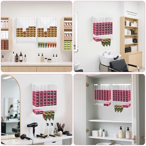 Acrylic Hair Color Organizer UV Protection Salon Tube Cabinet Wall Stand - Image 7