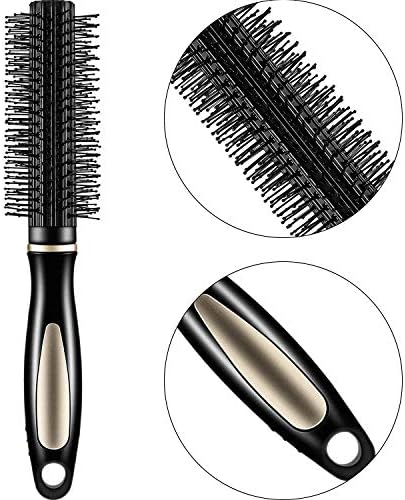 Boao 12 Pcs Hair Brush Comb Set, Paddle Detangling Brush, Black - Image 6