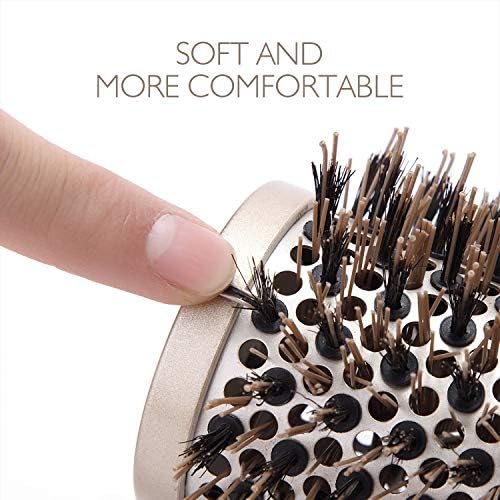 Baasha Hair Brush, Large 3 Inch Round Brush with Boar Bristle, Vented Ceramic Barrel, for Long Hair, Curly Hair, Salon Quality, 1 Count - Image 2