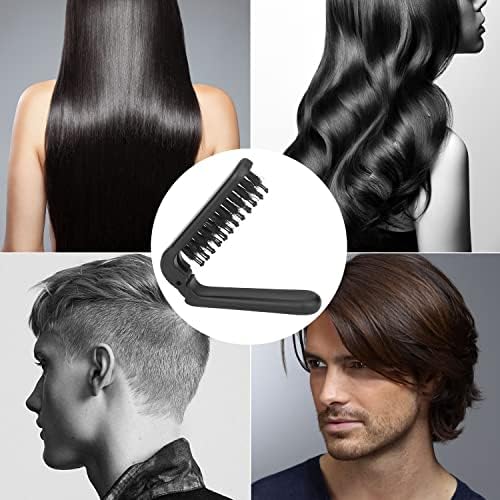 Ancable 2Pcs Travel Folding Hair Brush, Collapsable Portable Pocket Boar Bristle for Thin/Thick Hair, Mini Hairbrush for Men Women Kids, Wet/Dry Hair, Restore Shine, Black - Image 5