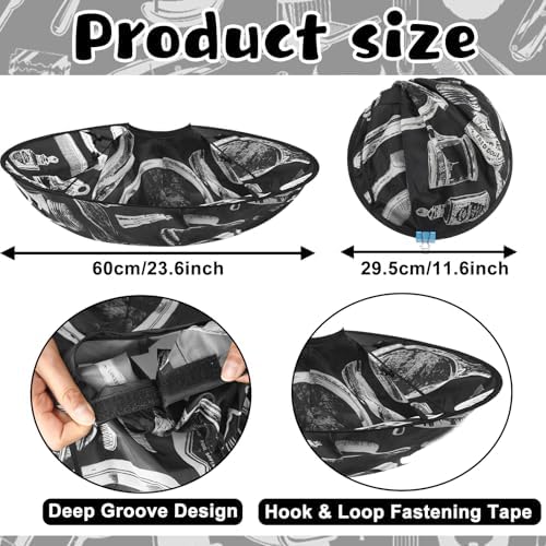 FEBSNOW Hair Cutting Cloak Cape Foldable Haircut Umbrella Cape for Adults - Image 2