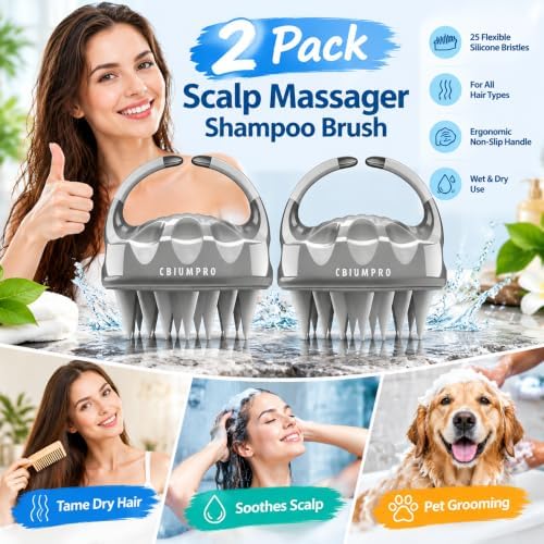 Cbiumpro 2 Pack Scalp Massager Shampoo Brush Scrubber Exfoliator - Image 3