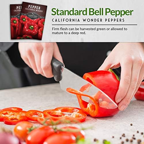 California Wonder Red Bell Pepper Seeds for Planting (5 Pack) - Image 5