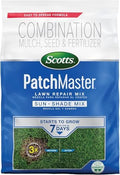 Scotts PatchMaster Lawn Repair Mix Sun + Shade Mix - Combination Grass Seed, Grass Fertilizer, and Mulch, Lawn Patch Repair, Covers Up to 140 sq. ft., 4.75 lb. (Pack of 8) by Unknown