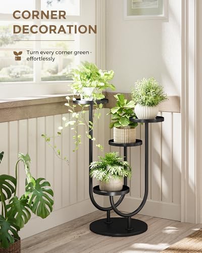 Bamworld Morden Plant Stand Metal 06,Round-4pots - Image 6