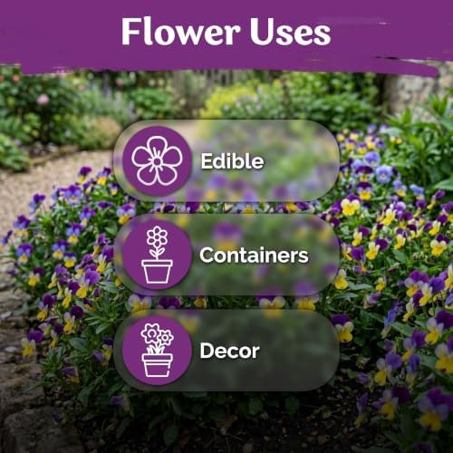 2,500 Johnny Jump Heirloom Flower Seeds for Planting, Viola Cornuta - Image 6