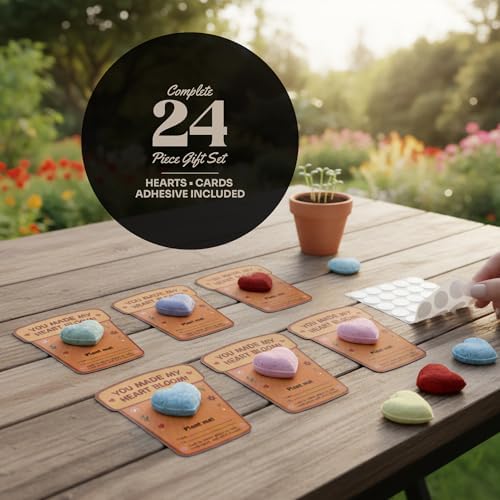 24-Count Plantable 3D Heart Wildflower Seed Bomb Favors - Image 2