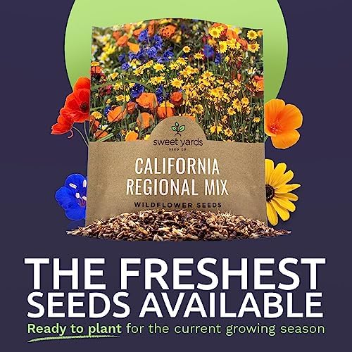 California Wildflower Mixture - Bulk 1 Ounce Packet - Over 7,000 Native Seeds - Open Pollinated and Non GMO - Image 2