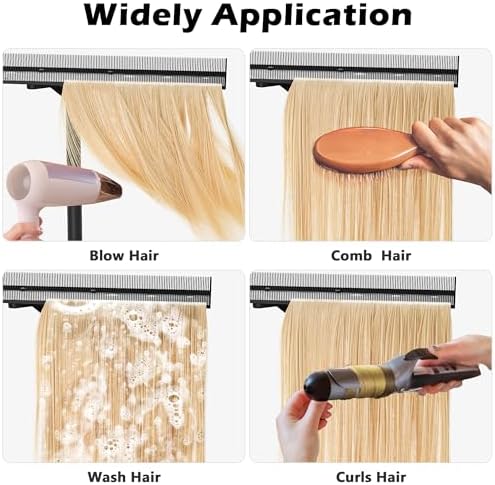 Stainless Steel Braiding Hair Rack Hair Extension Holder Height Adjustable - Image 7