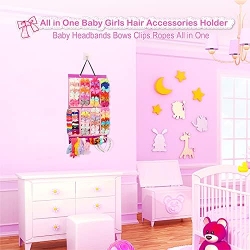 Hair Bows Holder & Organizer for Baby Girl, Baby Hair Accessory - Image 2