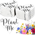 Heart Shaped Plantable Seed Paper, 50 Pieces, Wildflower Party Favors for Weddings, Showers, Birthdays, Memorials Garden Gifts by BuggyBeds