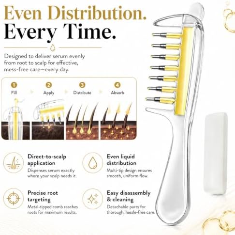 Scalp Liquid Applicator Comb, Scalp Oil Applicator，C - Image 4