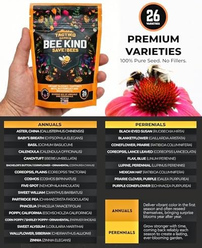 Tactiko Save the Bees Wildflower Seed Mix, 4oz - Image 5