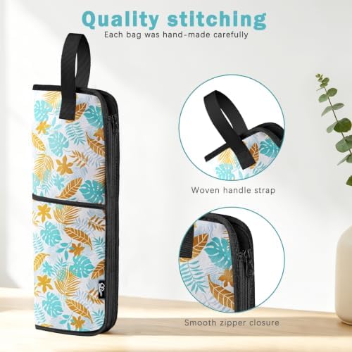 WK IEASON Hair Tool Travel Bag with Heat Resistant Mat Curling Iron Bag - Image 5