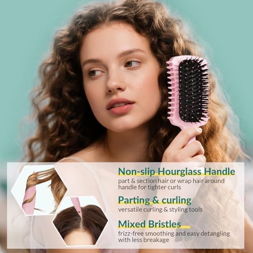 Curl Defining Brush, Curly Hair Brush Products for Effortlessly Detangling Shaping and Styling Women's Men's Curls on All Wet or Dry Hair Types, Reduces Frizz - Image 6