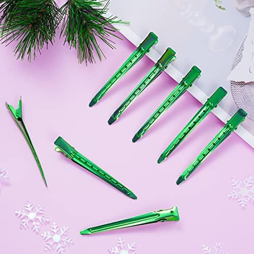 Bantoye 24 Packs Duck Bill Clips 3.35 Inch Metal Alligator Clip, Green - Image 5