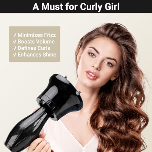 Segbeauty Universal Curly Hair Diffuser, Adaptable Hair Diffuser Attachment for Hair Salon Quality Hairstyling Tool Hair-protective Frizz-free Fast-drying for Dryers with 1.65" - 3.15" Nozzle - Image 2