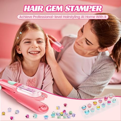 kidzkube Hair Gem Stamper Kit, Birthday Toys for Girls Ages 3-12 - Image 5