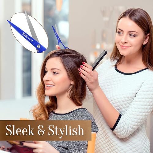 Facón Hair Cutting Scissors - Professional Hair Scissors 6.5 Inch Razor Edge Barber Shears Salon Hair Cutting Shears - Japanese Stainless Steel - Precision Cutting Premium Shears for Men, Women & Kids - Image 3