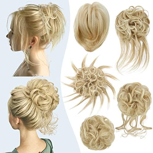 HMD 5 Pieces Messy Hair Bun Hairpiece Tousled Updo for Women by HMD