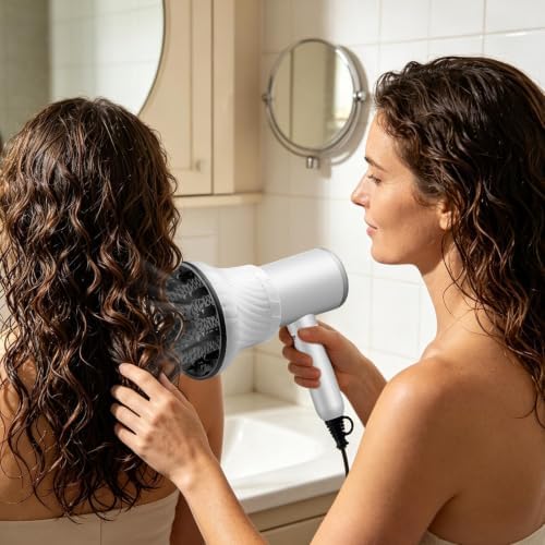 247 grams Hair Dryer Diffuser Portable Universal Fast Drying Large White - Image 2
