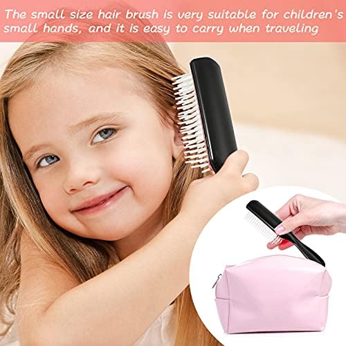 Patelai 3 Sizes Nylon Cushion Hair Brush 9-Row 5-Row, Red Black - Image 4