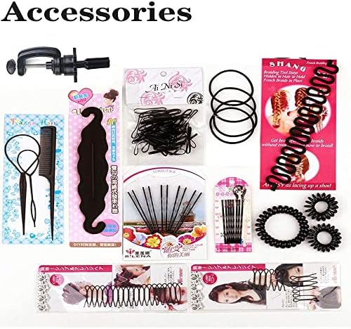 Mannequin Head with Human Hair, 18 inch Mannequin Head with Tripod Stand, Real Hair Cosmetology Makeup Hairdressing Training Head with Wig Stand Tripod, Doll Head for Hair Styling Training with Table - Image 7