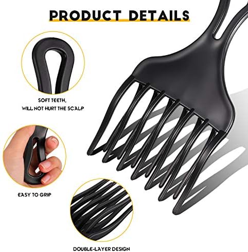 2 Pieces Hair Pick Curly Hair Afro Pick Comb - Image 4
