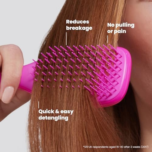 Tangle Teezer Ultimate Detangler Mini Hair Brush, Runway Pink - Image 4