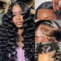 FASHION PLUS 13x4 Loose Wave Lace Front Wigs Human Hair Pre Plucked 26 Inch by FASHIONPLUS