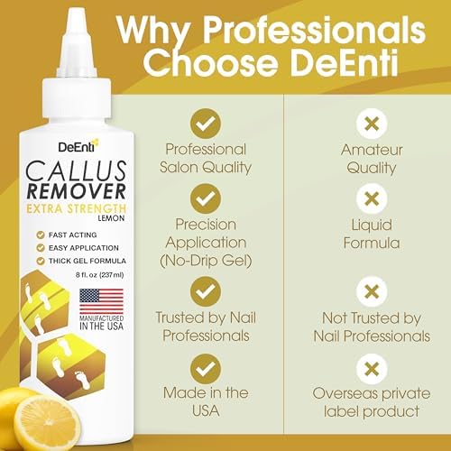 DeEnti Callus Remover for Feet, Foot Callus Remover Gel, 8oz Lemon Scent - Image 6