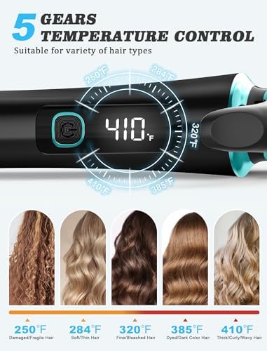 Mini Travel Curling Iron 1 Inch,Dual Voltage with European Plug Adapter - Image 2