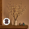 Lighted Brown Branches 18IN 70L Warm White Fairy Lights, LED Willow Branch Lights with Timer Battery Operated for Home Bedroom Living Room Vase Decoration by Birchlitland