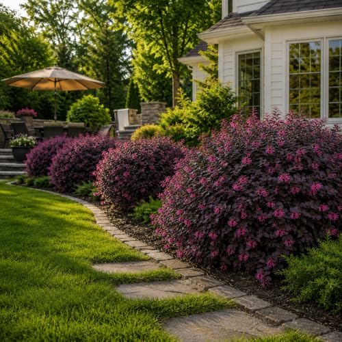 Loropetalum Red Chocolate I 20 Live Plants I Chinese Fringe Flower I Deep Burgundy Foliage with Pink Flower Accents - Low-Maintenance, Drought-Resistant Shrub - Image 2