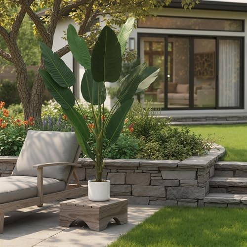 Garvee 4FT Artificial Banana Tree with Planter, Fake Tropical Trees - Image 5