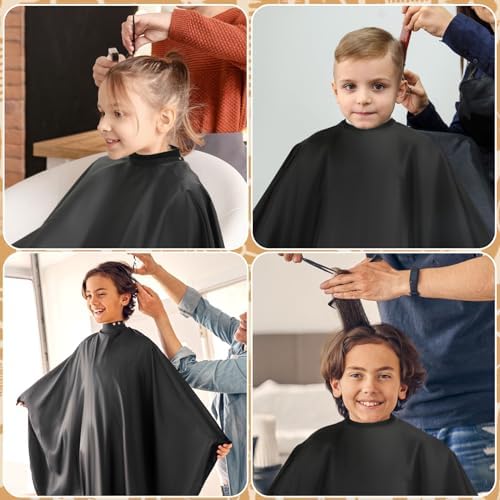 FEBSNOW Hair Cutting Cape Kit,Professional Barber Cape with Duster Brush - Image 5
