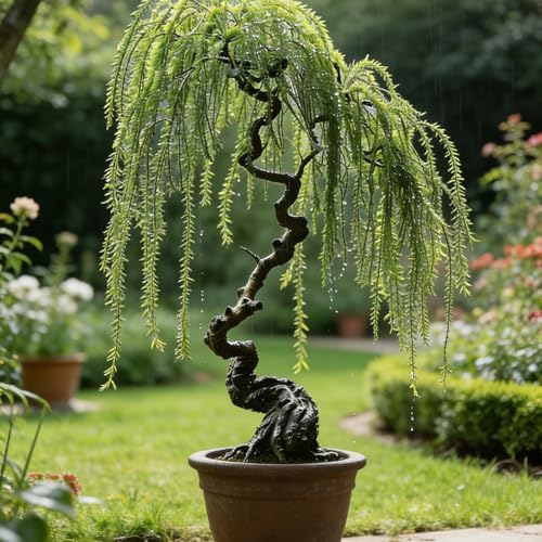 Weeping Willow Bonsai Tree Seed for Palnting, 20 Salix Babylonica Seeds, Perennial Plants, Non-GMO Heirloom Weeping Willow Seeds for Indoor Home Bonsai Outdoor - Image 5