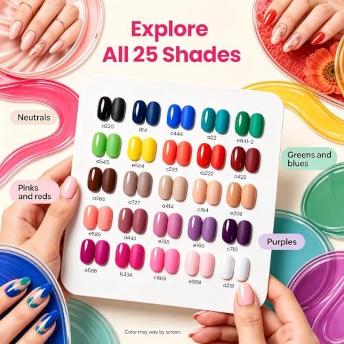 Beetles Fall Gel Polish Kit, Chic Outfits Collection, 25 Colors - Image 2
